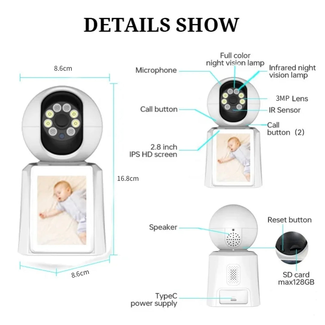 Camara Con Pantalla Bidireccional