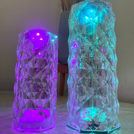 Lampara Cristal Con Sensor De Mesa