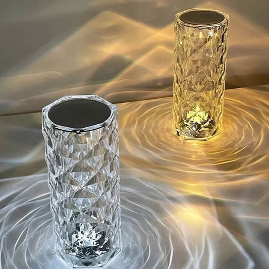 Lampara Cristal Con Sensor De Mesa