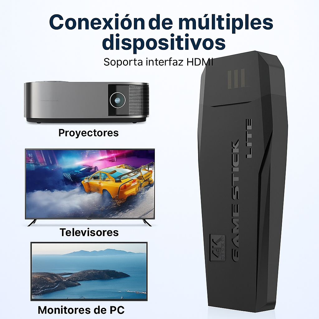 CONSOLA GAME STICK RETRO PRO (+10000 JUEGOS)
