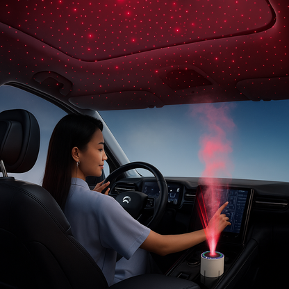 Difusor De Aromas Con Proyector Luz LED