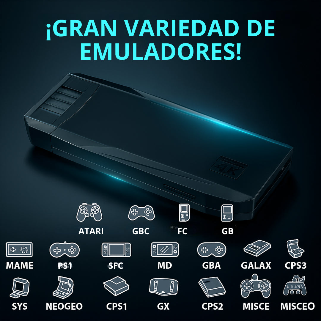 CONSOLA GAME STICK RETRO PRO (+10000 JUEGOS)