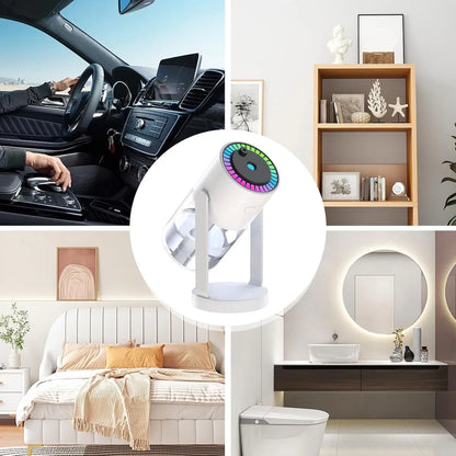 Difusor De Aromas Con Proyector Luz LED